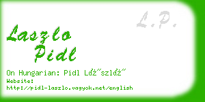 laszlo pidl business card